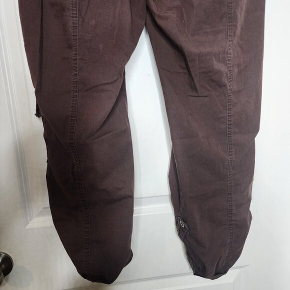 Chico's brown utility cargo pants size 0.5 elasticized waist band casual y2k - Picture 10 of 10